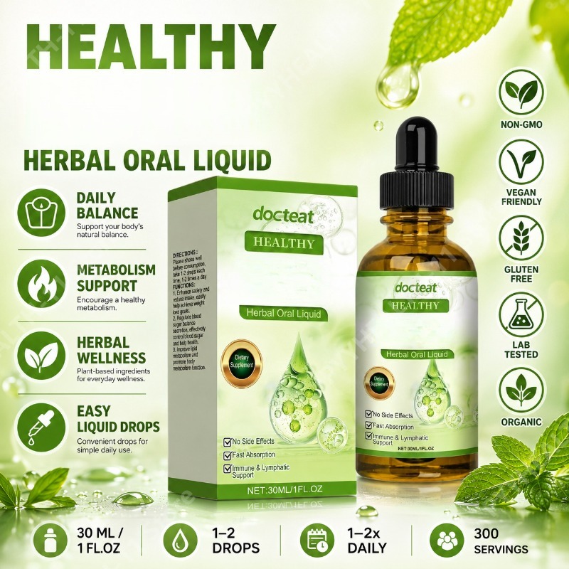 Herbal Wellness Liquid - Extrait de feuille de menthe et