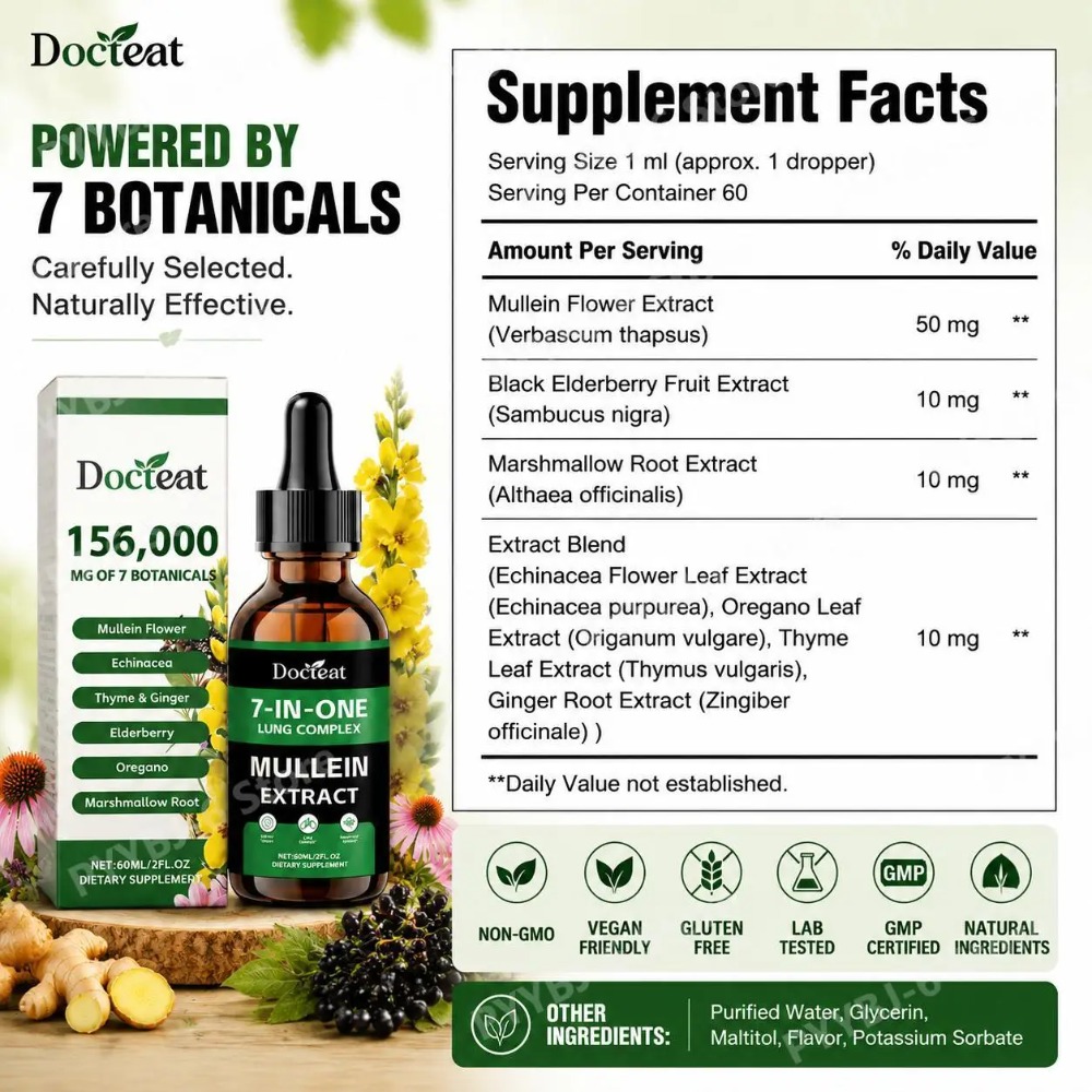 Docteat Gouttes d'extrait de m - Herbal Wellness Liquid avis et prix