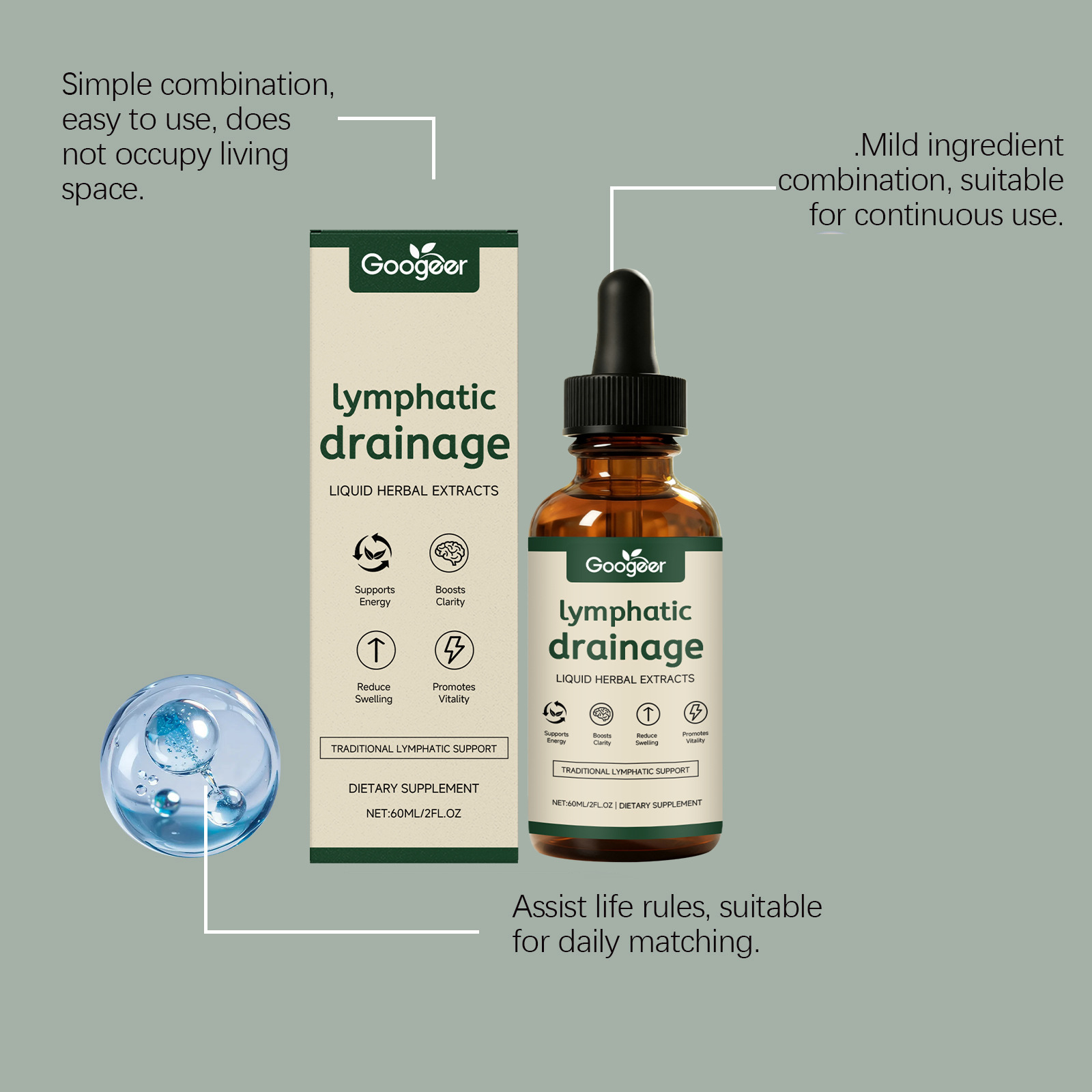 Gouttes de drainage lymphatiqu - Herbal Weight avis et prix