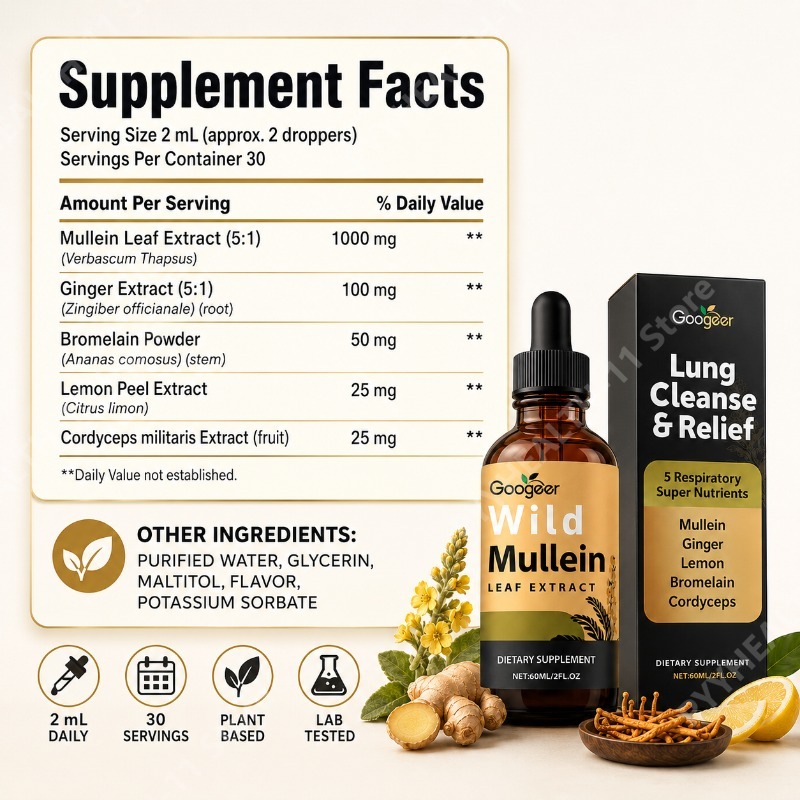 Gouttes liquides de molène, mé - Herbal Wellness Liquid avis et prix